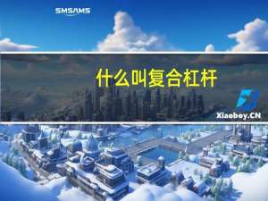 什么叫复合杠杆