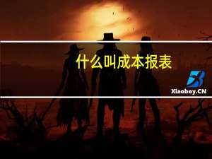 什么叫成本报表