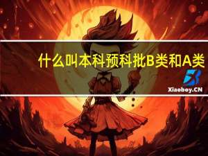 什么叫本科预科批B类和A类。有什么区别么
