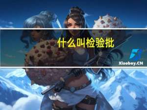 什么叫检验批