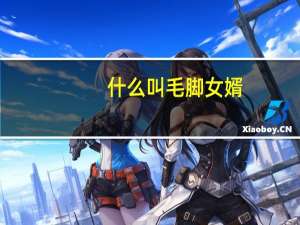 什么叫毛脚女婿