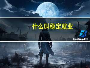 什么叫稳定就业