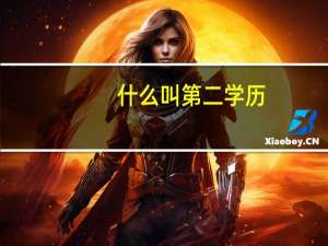 什么叫第二学历