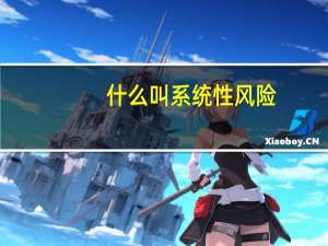什么叫系统性风险