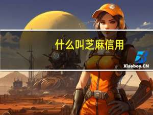 什么叫芝麻信用