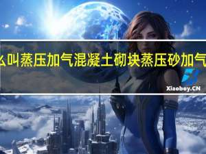 什么叫蒸压加气混凝土砌块 蒸压砂加气混凝土板
