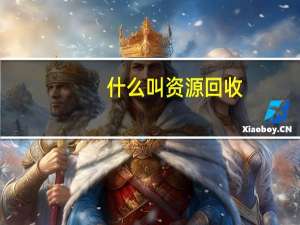 什么叫资源回收（什么叫资源管理器）