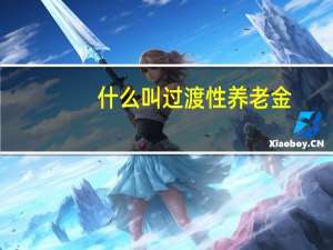 什么叫过渡性养老金