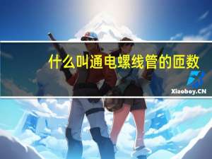 什么叫通电螺线管的匝数