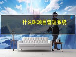 什么叫项目管理系统（什么叫项目管理）