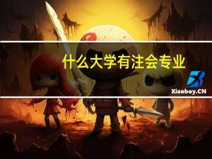 什么大学有注会专业