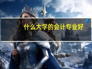 什么大学的会计专业好