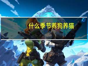 什么季节养狗养猫