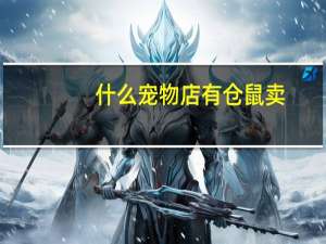 什么宠物店有仓鼠卖