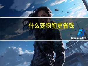 什么宠物狗更省钱