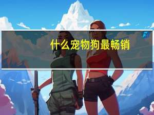 什么宠物狗最畅销