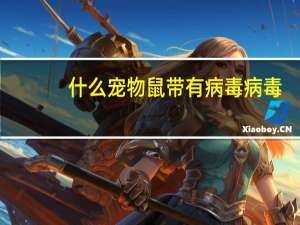 什么宠物鼠带有病毒病毒