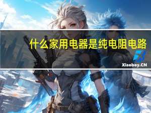 什么家用电器是纯电阻电路