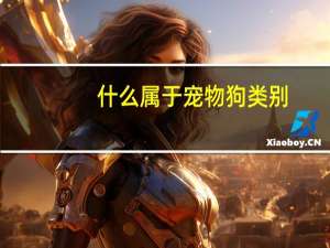 什么属于宠物狗类别