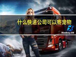 什么快递公司可以寄宠物