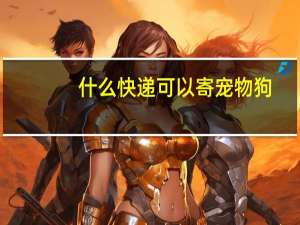 什么快递可以寄宠物狗