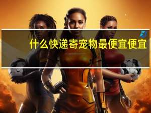 什么快递寄宠物最便宜便宜