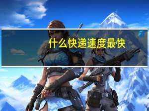 什么快递速度最快