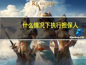 什么情况下执行担保人