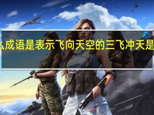 什么成语是表示飞向天空的 三飞冲天是什么意思