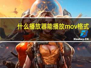 什么播放器能播放mov格式（mov格式用什么播放器打开）