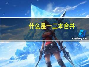 什么是一二本合并