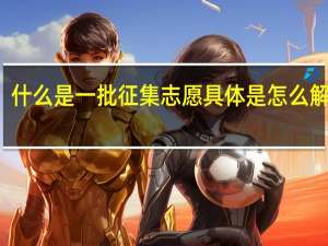 什么是一批征集志愿 具体是怎么解释的