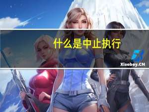 什么是中止执行