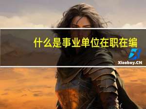什么是事业单位在职在编