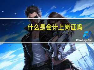 什么是会计上岗证吗