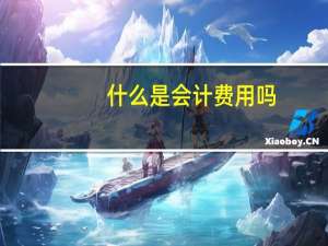 什么是会计费用吗
