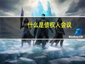什么是债权人会议