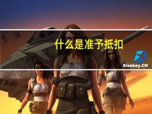 什么是准予抵扣