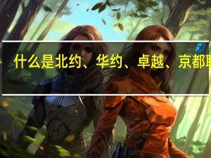 什么是北约、华约、卓越、京都联盟