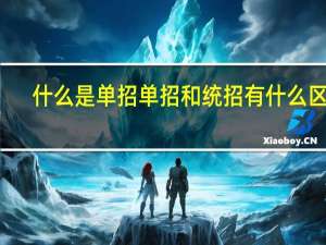什么是单招 单招和统招有什么区别