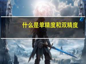 什么是单精度和双精度