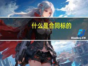 什么是合同标的