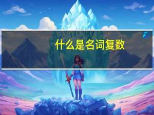 什么是名词复数