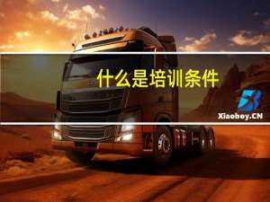 什么是培训条件