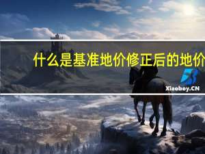 什么是基准地价修正后的地价（什么是基准地价）