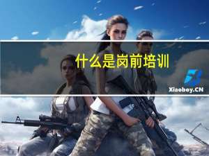 什么是岗前培训