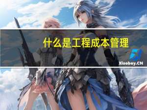 什么是工程成本管理（什么是工程机）