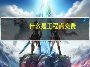 什么是工程点交费