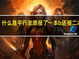 什么是平行志愿报了一本b还报二本a吗