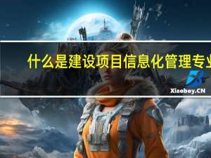 什么是建设项目信息化管理专业